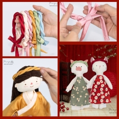 Khăn mấn xoắn đôi