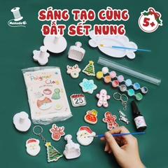 Bộ KIT làm đất sét nung (kèm khuôn) - chủ đề Noel