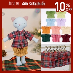 Áo sơ mi cộc tay cho thú bông (nhiều màu sắc)