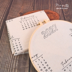 Phôi lịch vải in sẵn để thêu tay
