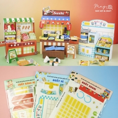 Set đồ chơi giấy - tự làm mô hình giấy 3D DIY nhiều chủ đề