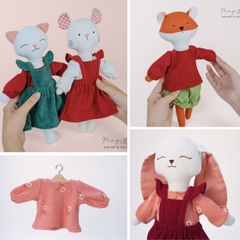 Áo cổ tròn tay bồng