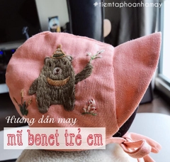 Mẫu rập mũ bonet trẻ em