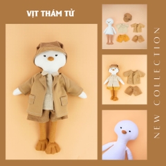 Combo thú bông vải vịt thám tử