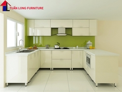 Mẫu tủ bếp MDF 1