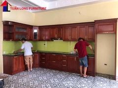 Mẫu tủ bếp inox 8