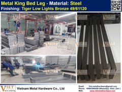 Metal King Bed Leg, VMHLB807