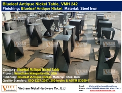 Blueleaf Antique Nickel Table, VMH 242