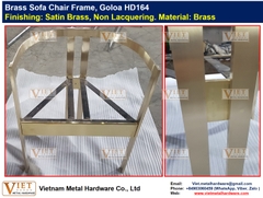 Brass Sofa Chair Frame, Goloa HD164