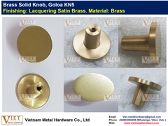 Brass Solid Knob, Goloa KN5