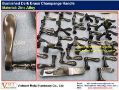 Burnished Dark Brass Champange Handle