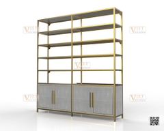 Faux Shagreen Decorative Shelf