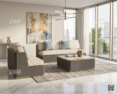 Faux Shagreen Signature Tea&Coffee Table