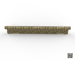 Hammered Brass Handle 011