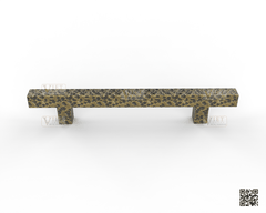 Hammered Brass Handle 012