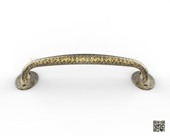 Hammered Brass Handle 023
