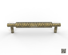 Hammered Brass Handle 008