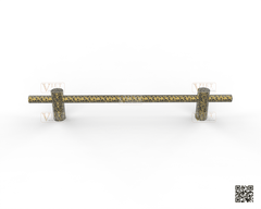 Hammered Brass Handle 009