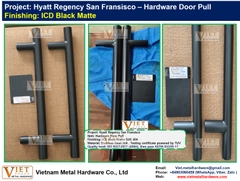 Hyatt Regency San Fransisco – ICD Black Matter Hardware Door Pull