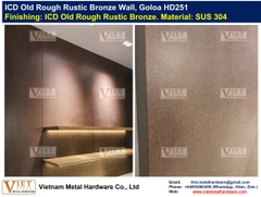 ICD Old Rough Rustic Bronze Wall, Goloa HD251