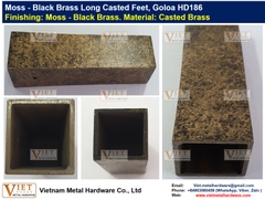 Moss - Black Brass Long Casted Feet, Goloa HD186