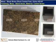 Moss - Black Brass Short Casted Feet, Goloa HD187
