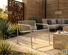 Outdoor Galvanize Lounge Chair Low