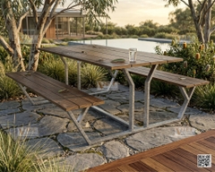 Outdoor Galvanize Camping Table
