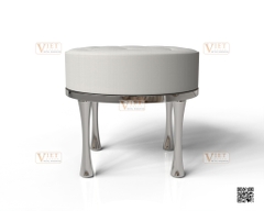 Inoxidabile Round Ottoman