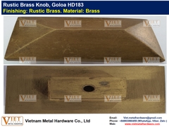 Rustic Brass Knob, Goloa HD183