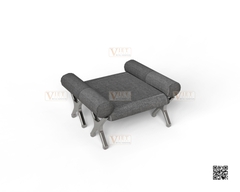 Starfish Polished Small Lounge Bench