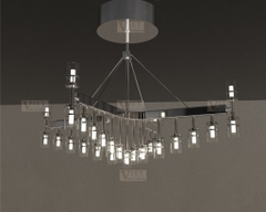 Starfish Polished Living Chandelier