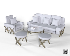 Starfish Signature Circle Ottoman