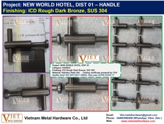 NEW WORLD HOTEL, HANDLE  ICD Rough Dark Bronze, SUS 304