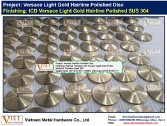 Versace Light Gold Hairline Polished Disc
