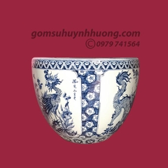 Thống cổ men rong vẽ tứ linh