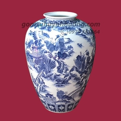 Vò to men rong cổ vẽ sơn thuỷ