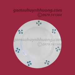 Đĩa tròn 2 lá - Bộ Hoa Chấm