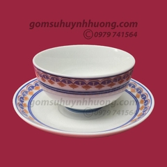Bát ăn cơm - Bộ Hoa Viền