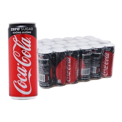 Coca Cola Zero Không Đường 330ml x Lon