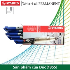 Hộp 10 bút kỹ thuật STABILO Write-4-all PERMANENT F 0.7mm AP156F
