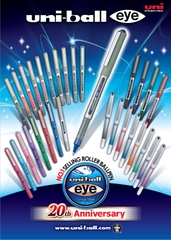 Bộ bút bi nước nắp UNI-ball EYE fine 0.7mm (UB157)