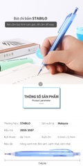Bộ 3 Bút chì bấm STABILO 3555 0.5mm (MP3555-C3)