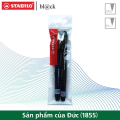 Bộ 2 bút bi ký STABILO bl@ck+ BLKF 0.7mm