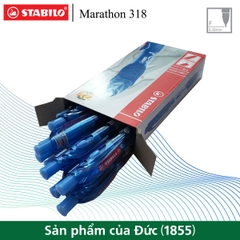 Hộp 10 bút bi bấm STABILO Marathon 318F 0.7mm