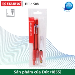 Bộ 2 cây bút bi STABILO Bille 508N XF/F nét 0.5/0.7mm + bút xoá Correction Pen CPS88