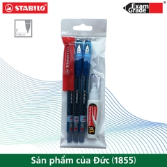 Bộ 3 bút bi STABILO Exam Grade BP587NF 0.7mm