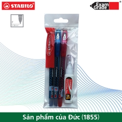 Bộ 3 bút bi STABILO Exam Grade BP587NF 0.7mm