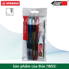 Bộ 4 bút bi STABILO Exam Grade BP587NF 0.7mm