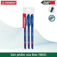 Bộ 3 cây bút bi STABILO Exam Grade 588F nét 0.7mm